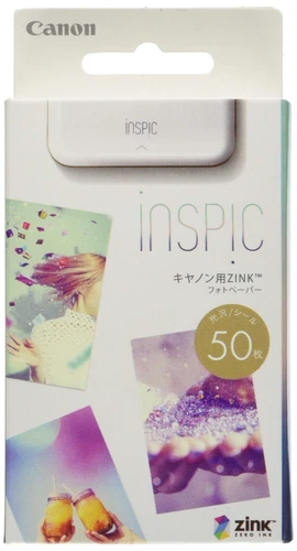 Canon ZINK Photo Paper Stickers for Canon Smartphone Printers, Pack of 50