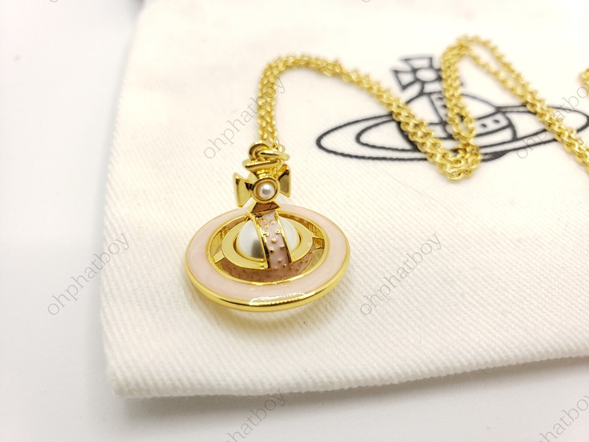 Vivienne Westwood Gold SIMONETTA BAS RELIEF 3D Orb Necklace