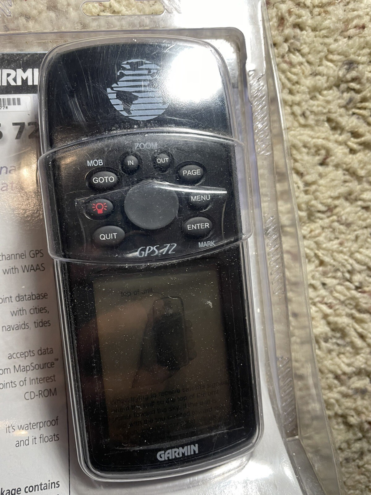 Garmin GPS 72 Waterproof Personal Navigator Marine Fishing Hiking NIB