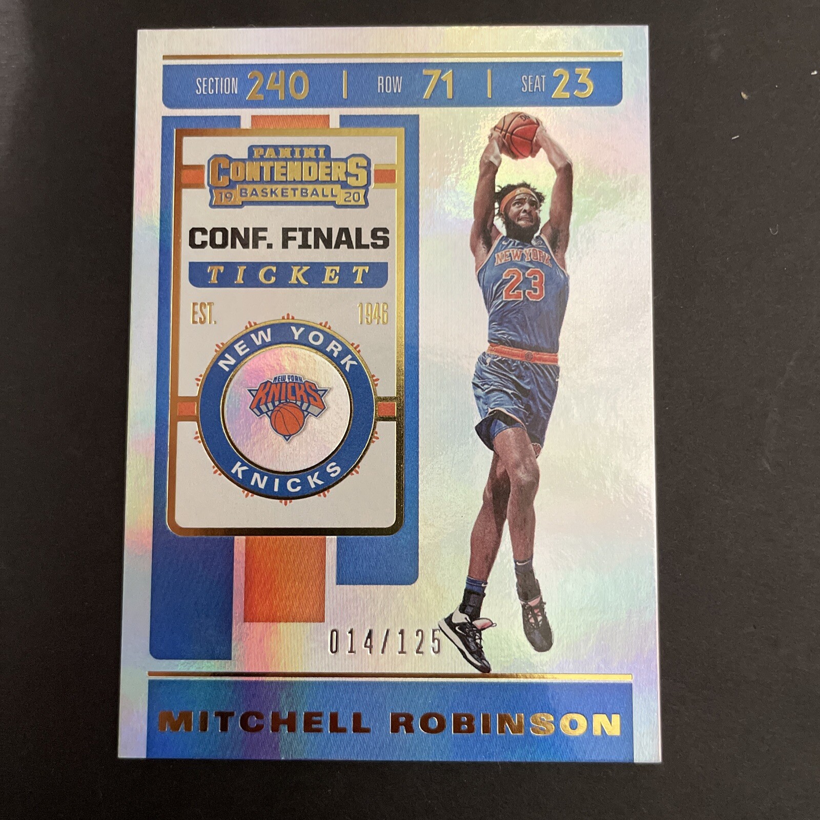 2019-20 Panini Contenders Conference Finals Ticket Mitchell Robinson #81 /125