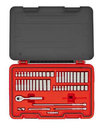 PROTO J47351S Socket Set,1/4" Drive,51 pcs.,Metric/SAE 60MK95 - Picture 2 of 2