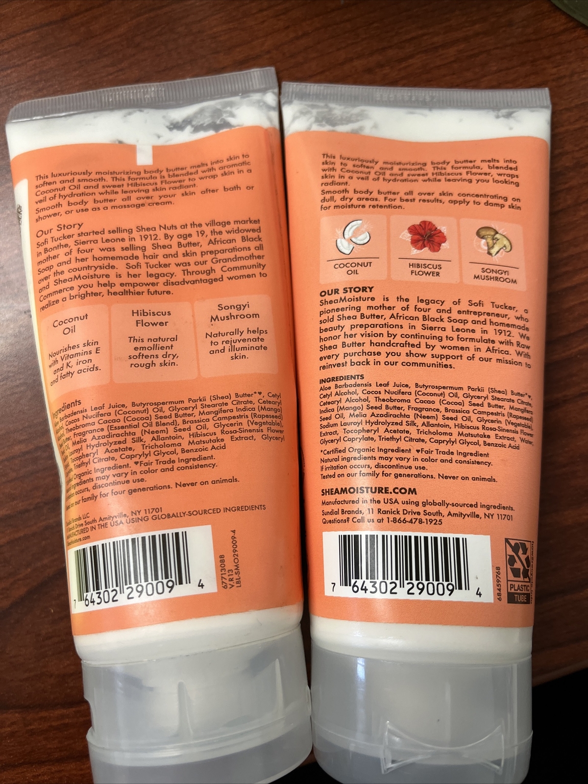 Shea Moisture Coconut & Hibiscus Illuminating Body Butter 6oz each (Pack of 2)