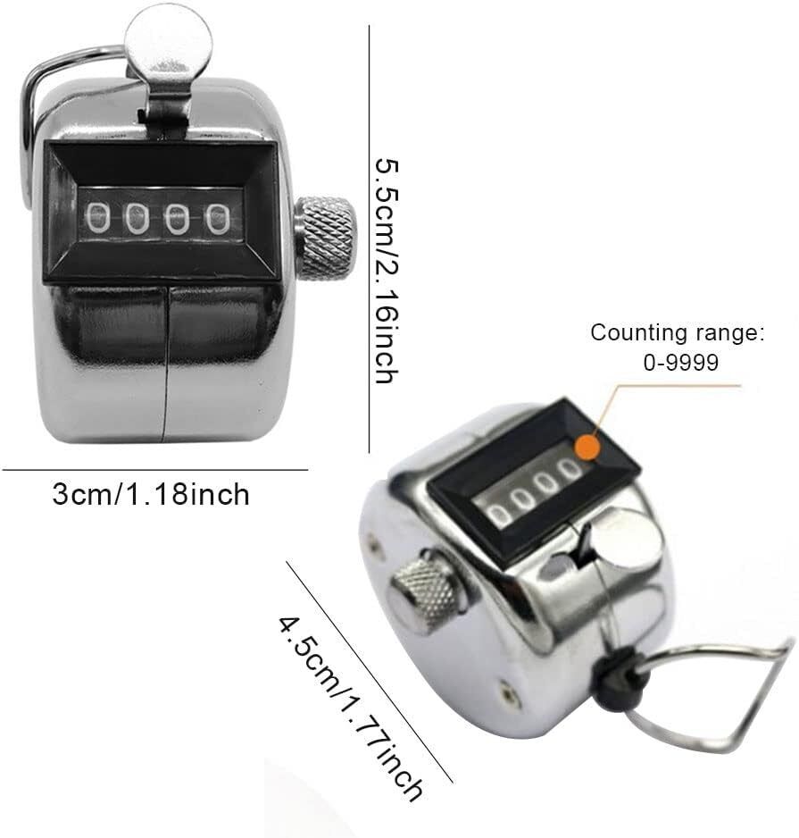 Metal Hand Tally Counter Digital Lap Counter Clicker Handheld