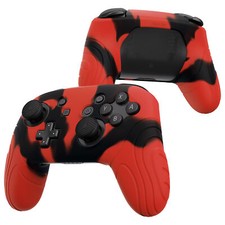 Silicone Skin Protective Case for Nintendo Switch Pro Controller w/ThumbGrip Cap