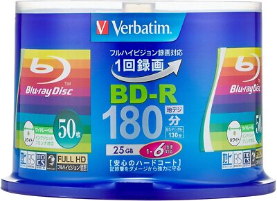 BD-R Blu-ray RYO 6-10 X Speed 25GB.  Pack 50 Pcs  Semi-Glossy White Inkjet Printable . I.212129904
