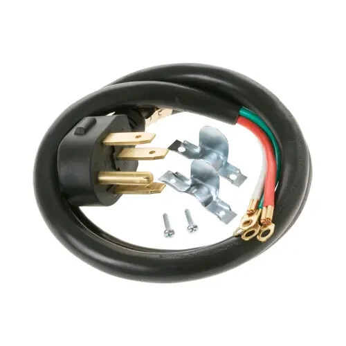 MSRP 32.99 Everbilt 4 ft Range Stove Cord Plug 50 Amp 4 Wire 4 Prong 5 ...