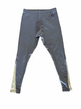 Brooks Women’s Dry Line Running Tights Small Gray Floral Coolmax