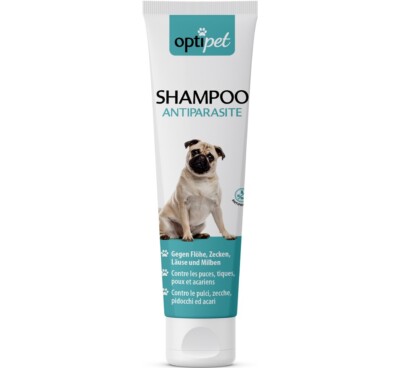 Optipet 250ml Floh Shampoo für Hunde Shampoo Schutz gegen Zecken, Flöhe, Läuse