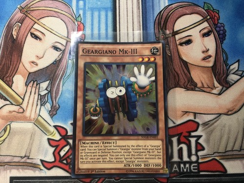 Geargianno yugioh Geargiano Mk-III super rare 1st edition SDGR-EN001 | eBay