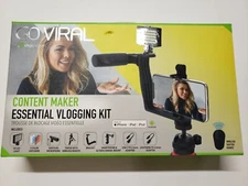 Digipower - Phone Video Stabilizer Rig Kit with Microphone, Light diffuser