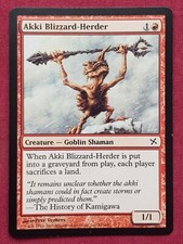 Magic The Gathering BETRAYERS OF KAMIGAWA AKKI BLIZZARD-HERDER red card MTG