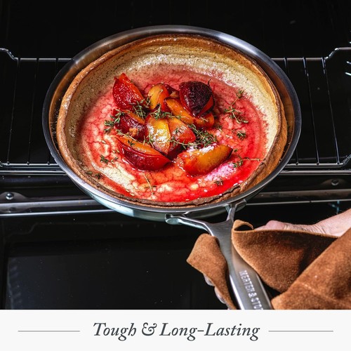 Merten & Storck Tri-Ply Stainless Steel 3.5QT Saute Pan with Lid, Professional C - Picture 7 of 13