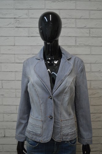 Giacca MARELLA SPORT Taglia L Cappotto Jacket Jeans Donna Giubbotto  Elastica Blu | eBay