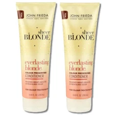 2x John Frieda Sheer Blonde Everlasting Blonde Hair Conditioner 250mL - FREE POS