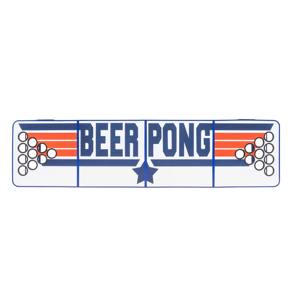 TOP GUN BEER PONG TABLE 8ft - Cup Holder Cut Outs | Party Drinking Game 240cm - image 3 of 4