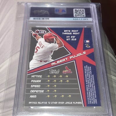 その他  Pujols RC topps ALBERT PUJOLS 2001 Topps Stars Rookie Card RC PSA 9 Cardinals