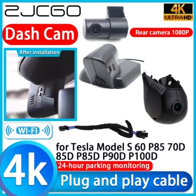 4K UHD Wifi DVR Dash Cam Camera for Tesla Model S 60 P85 70D 85D P85D ...