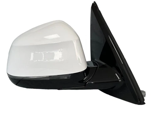 #138 WHITE RIGHT PASSENGER MIRROR W/ SIGNAL FIT BMW X5 2014 2015 2016 2017 18