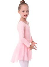 Long Sleeve Ballet Skirted Leotards Dance Dresses Tutu Outfit for Ballerina T...
