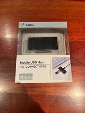 BELKIN HI-SPEED USB 2.0 F5U404PBLK 4-PORTS MOBILE EXTERNAL USB HUB