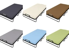 100% Cotton Fitted Sheet 1 PC Cot Size, Soft & Breathable Bottom Sheet, Perfect