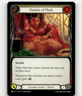 Flesh And Blood Desires of Flesh (Yellow) - Part the Mistveil | eBay