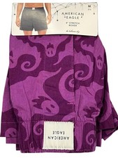 NWT AMERICAN EAGLE Stretch Boxer Sz M-L-XL Purple Ghosts 71