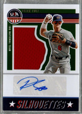 2023 USA Baseball Stars Stripes USA Silhouettes Sig Jer #28 Dylan Cupp Auto /200