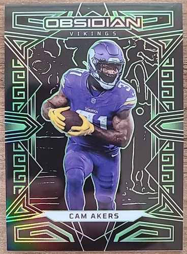 Cam Akers 2023 Obsidian #56 Electric Etch Red /8 Vikings PSA Gem