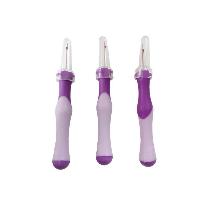3Pcs Seam Ripper,Stitch Remover Tool with Protective Cap for Sewing, 