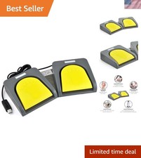 USB Double 2 Foot Switch Control Pedal Video Game Customized PC Keyboard Mult...