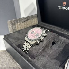 2026 Tudor Black Bay Chrono 41mm PINK Steel JUBILEE 79360 Unworn Watch 2