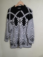 Vintage USA Made Basic Editions WoMen’s LFairisle Nordic BohoCrewneck Sweater
