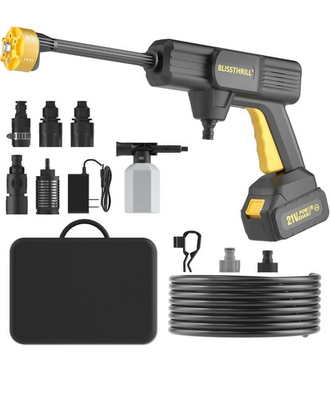 #ad Cordless Pressure Washer Battery Operated; 1100PSI 2.4 GPM Portable Cordless 21V $89.00