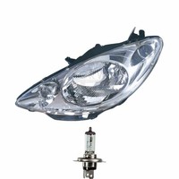 Halogen Scheinwerfer Links H4 Chrom FüR Peugeot 1007 Inklusive Lampen