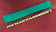 HHFI Custom Brass Session High Eb Tin Whistle / Pennywhistle - Phantom Engraving