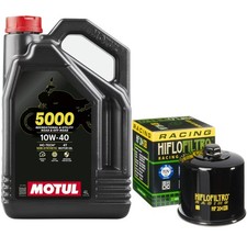 YFM350 Grizzly 4x4 FW Oil & RC Filter Motul 5000 10w40 4L Yamaha YFM 350 2014 9.50 per litre