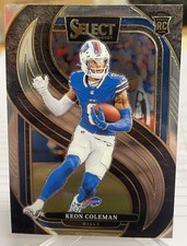 2024 Panini Select Keon Coleman Premier Level #153 Buffalo Bills Rookie RC