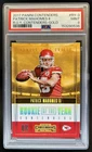 2017 Panini Contenders Patrick Mahomes II Rookie of the Year Gold RC #/99 PSA 9