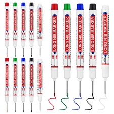 15 PCS Long Head Deep Hole Marker Pens,20mm Long Nib Marker, Longs Nose Markers