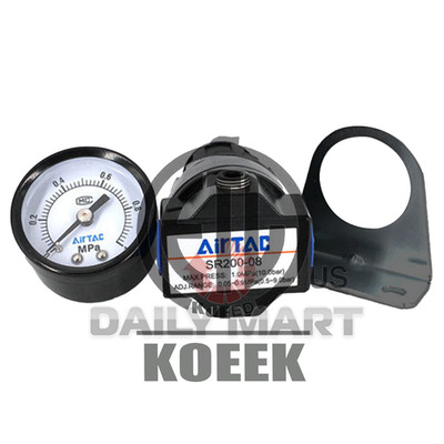 New In Box AIRTAC SR200-08 Air Pressure Regulating Valve