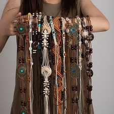 Bohemian Woven Waist Rope Retro Ethnic Decorative Waist Chain Casual Accessory