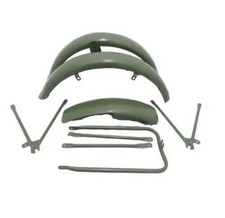 JUEGO GUARDABARROS MATCHLESS G3L AJS 16M MODELO MILITAR PINTADO VERDE/COMPATIBLE PARA