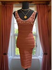Dress Mini Size LXL  With Free Shoulder Bag Brown