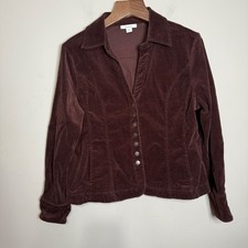 Dress Barn Brown Corduroy Jacket Size XL