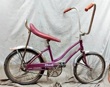 1959 Rollfast Skoot 20" Kids Bike SS Single Speed Fenders Pink Steel Lowrider :)