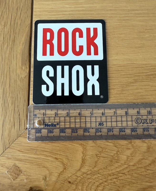 Rockshox Authentic sticker 65mmx75mm