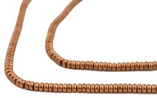 Copper Rondelle Beads 2mm Disk 24 Inch Strand