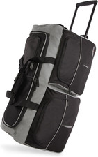 Unisex 30' Large Rolling Duffel Bag, Black,One Size