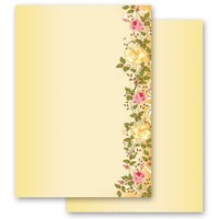 Motiv-Briefpapier Rosenranken - Din A4 Format 50 Blatt